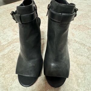 Coach- leather shoe booties- size 6.5